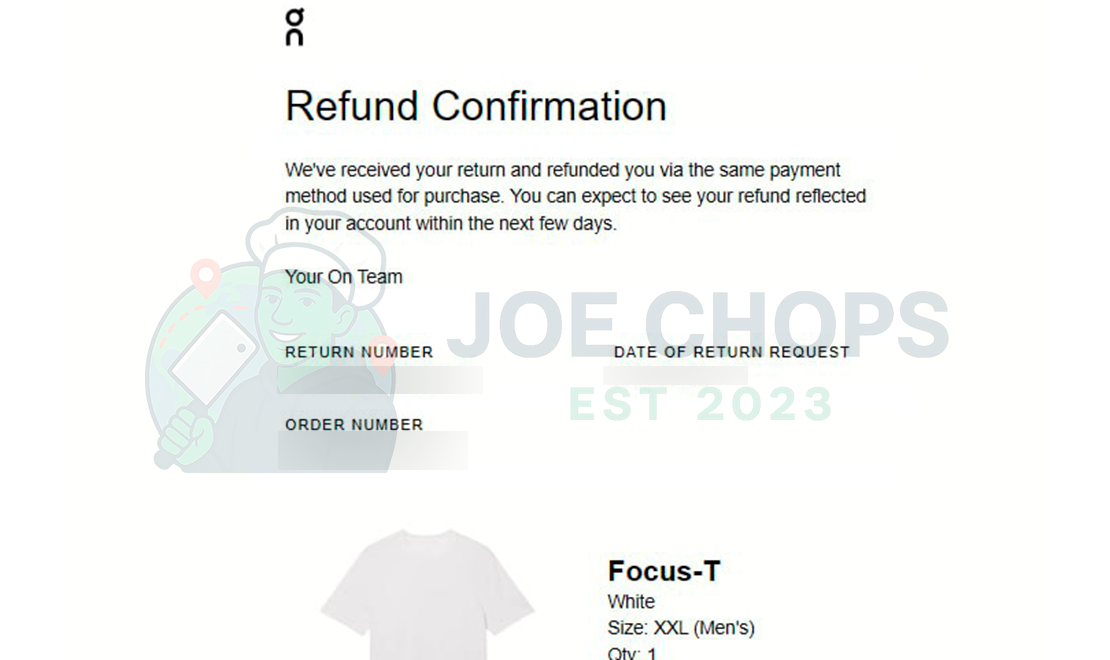On Running Order Success